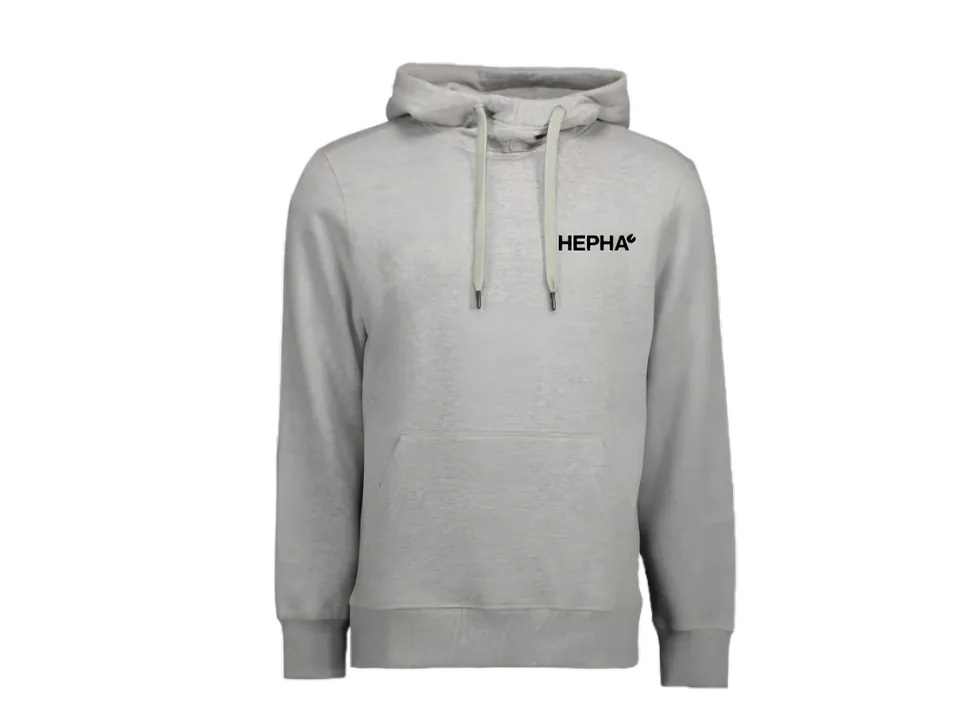 hepha-unisex-hoodie-meliert-grau-350-gsm image 1