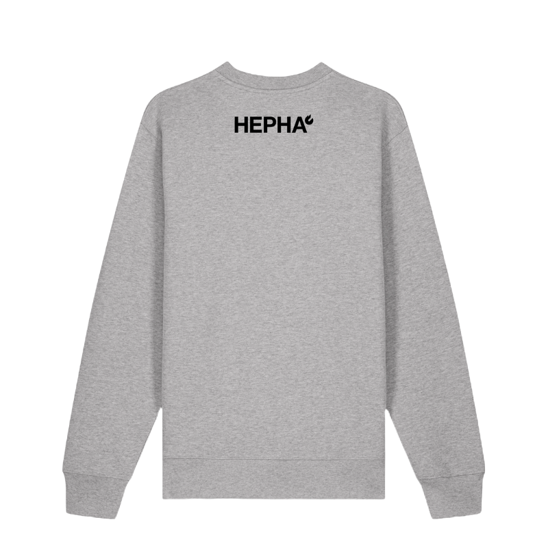 hepha-unisex-sweatshirt-meliert-grau-350-gsm image 2