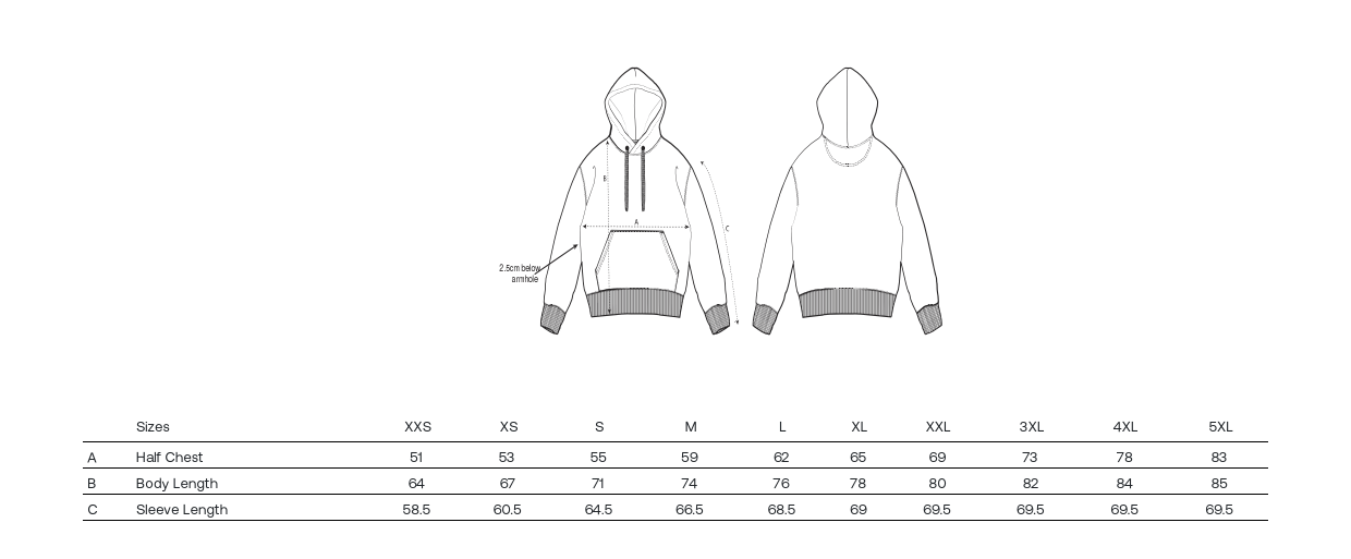 hepha-unisex-hoodie-meliert-grau-350-gsm image 4